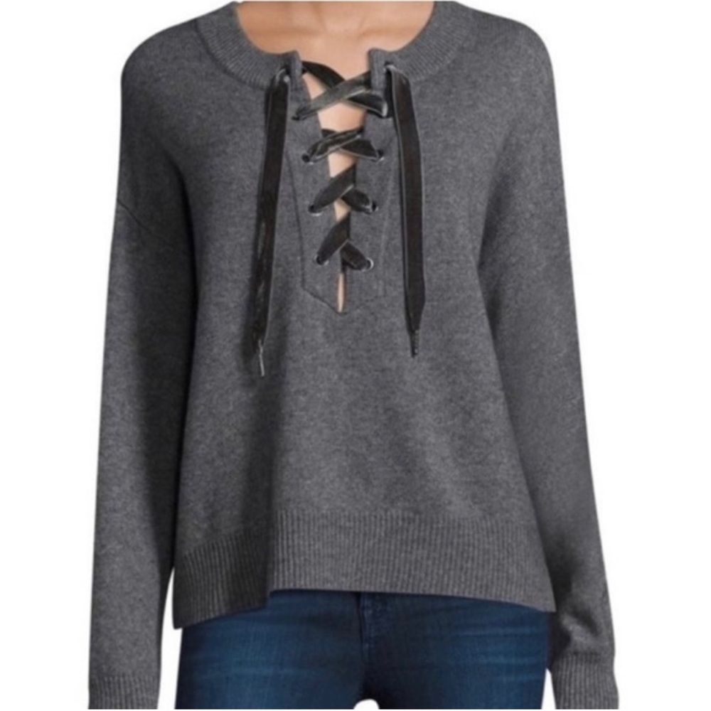 Rails lace-up sweater